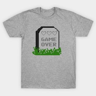 Game Over Tombstone 8bit T-Shirt